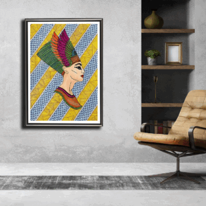 Beautiful Water color Egyptian Painting Artist by Ram Krishna Agarwal (21.5x16.5 inches )
