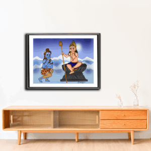 Mural art ganesha Artist by Bhagyalakshmi  Venkat (8x10 inches )