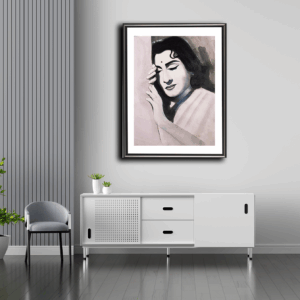 Madhubala was a famous actress Artist by Ainul Haque (24×30 inches)