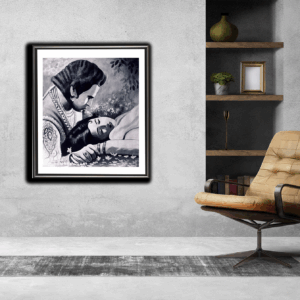 Salim In memories of anarkali Artist by Ainul Haque (14×22 inches)