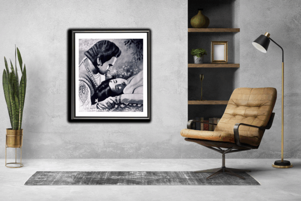 Salim In memories of anarkali Artist by Ainul Haque (14×22 inches)