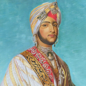 Maharaj Dulip Singh Oil on Canvas size (48x72) inches