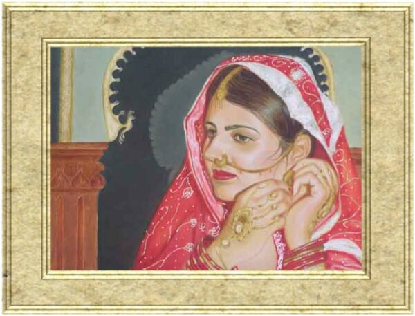 Oil on Canvas Sample portrait  Size (18×24)inch