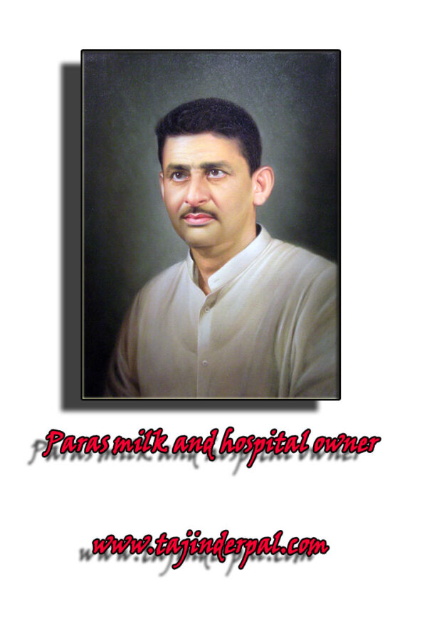 Oil on Canvas Sample portrait with original picture Size (18×24)inch