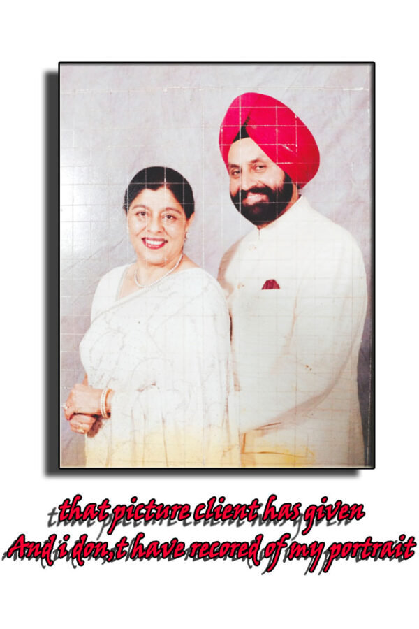 Oil on Canvas original  portrait picture  Size (30×42)inch