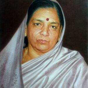 Oil on Canvas Sample portrait with original picture Size (18×24)inch