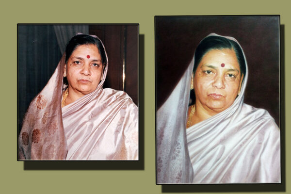 Oil on Canvas Sample portrait with original picture Size (18×24)inch - Image 2