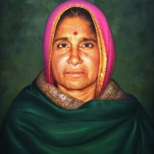 customize portrait oil on canvas size (18x24) inch with original picture