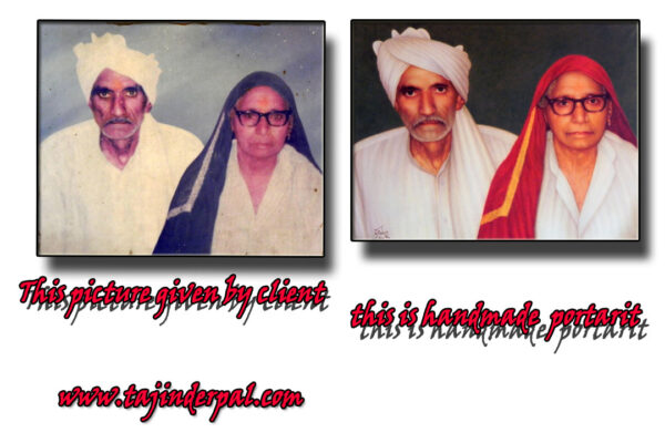 portrait oil in canvas size 20x30 inches with sample picture - Image 3