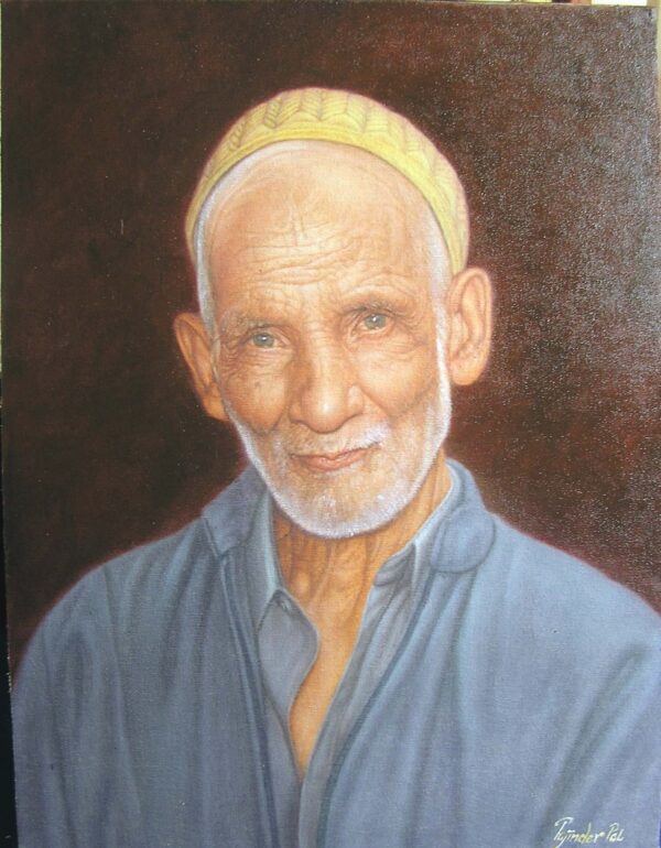 Oil on Canvas Sample portrait Size (18×24)inch