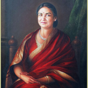 Oil on Canvas Sample portrait with original picture Size (30×40)inch